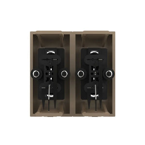 Gouden Livolo dubbele tulp aansluiting voor geïntegreerde audio in design schakelmateriaal