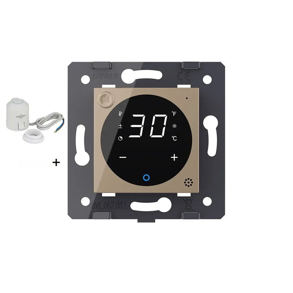 Livolo | Goud | SR | Module | Thermostaat met zoneregeling | Met bedrade zonemotor Livolo Nederland B.V.