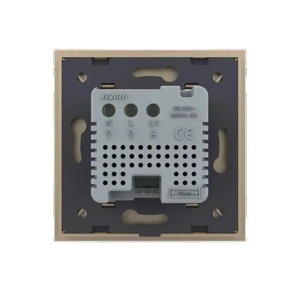 Livolo | Goud | SR | Thermostaat met zoneregeling | Met bedrade zonemotor | Smart Home Livolo Nederland B.V.