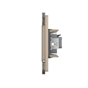 Livolo | Goud | SR+SR | Wandcontactdoos | HDMI aansluiting | Blindplaat Livolo Nederland B.V.