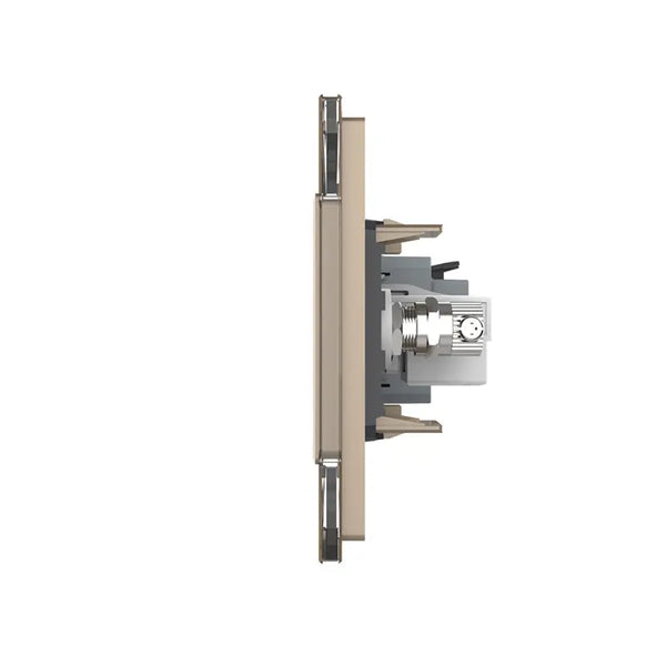 Livolo | Goud | SR+SR | Wandcontactdoos | Netwerk | TV Livolo Nederland B.V.