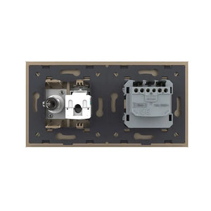 Livolo | Goud | SR+SR | Wandcontactdoos | Netwerk | TV Livolo Nederland B.V.