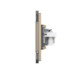 Livolo | Goud | SR+SR | Wandcontactdoos | Netwerk | Telefoon Livolo Nederland B.V.