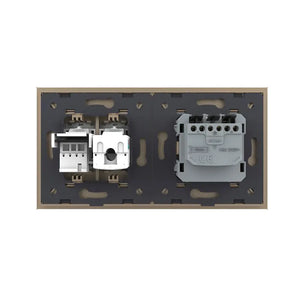 Livolo | Goud | SR+SR | Wandcontactdoos | Netwerk | Telefoon Livolo Nederland B.V.