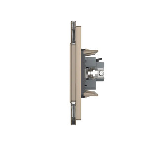 Livolo | Goud | SR+SR | Wandcontactdoos | TV aansluiting | Blindplaat Livolo Nederland B.V.