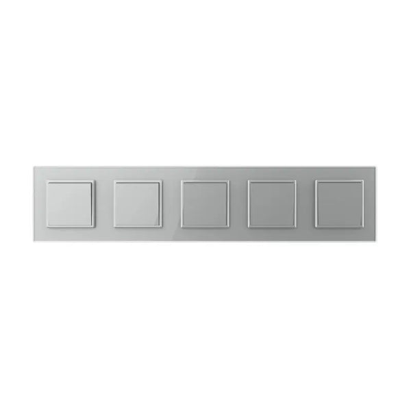 Livolo | Grijs | 1+1+1+1+1 | Aan/Uit | Wipschakelaar Livolo Nederland B.V.