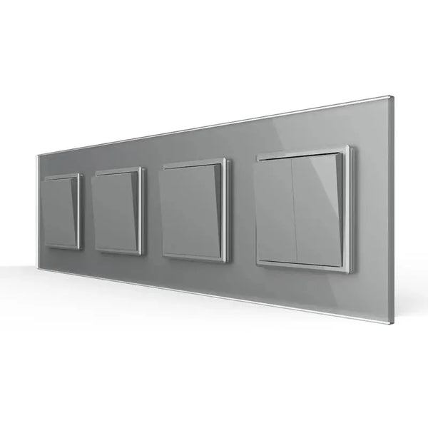 Livolo | Grijs | 1+1+1+2 | Aan/Uit | Wipschakelaar Livolo Nederland B.V.