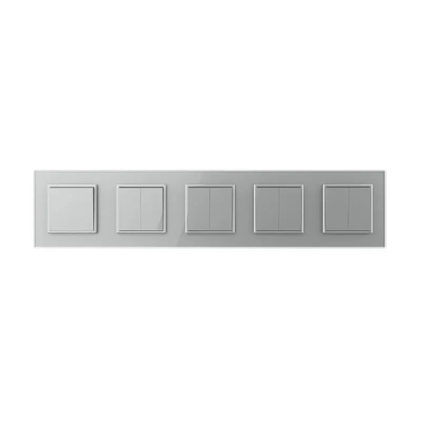 Livolo | Grijs | 1+2+2+2+2 | Aan/Uit | Wipschakelaar Livolo Nederland B.V.