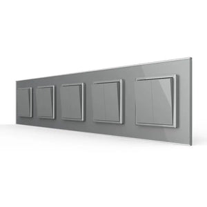 Livolo | Grijs | 1+2+2+2+2 | Aan/Uit | Wipschakelaar Livolo Nederland B.V.