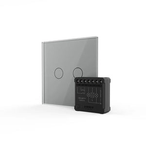 Livolo | Grijs | 2 | Draadloze schakelaar | Met inbouwmodule | Smart Home Livolo Nederland B.V.