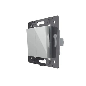 Livolo | Grijs | 2 | Module | Aan/Uit | Kruis | Wipschakelaar Livolo Nederland B.V.