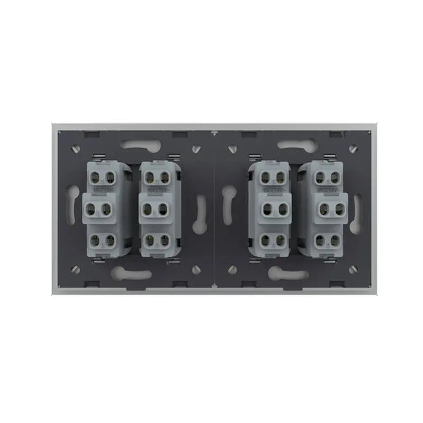 Livolo | Grijs | 2+2 | Aan/Uit | Wipschakelaar Livolo Nederland B.V.