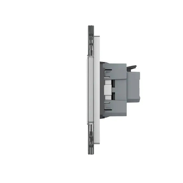 Livolo | Grijs | 2+SR+SR+SR | Aan/Uit | Wipschakelaar met drie wandcontactdozen Livolo Nederland B.V.