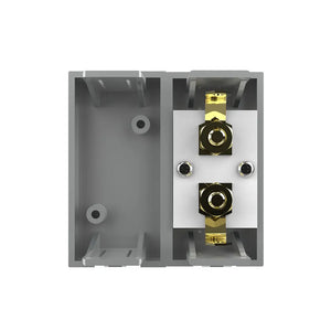 Grijze Livolo banaanplug audio aansluiting met blindmodule voor design schakelmateriaal