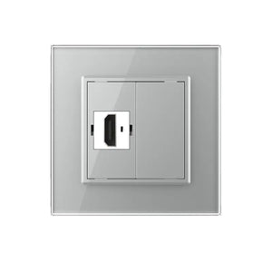 Livolo | Grijs | SR | HDMI | Blindplaat Livolo Nederland B.V.