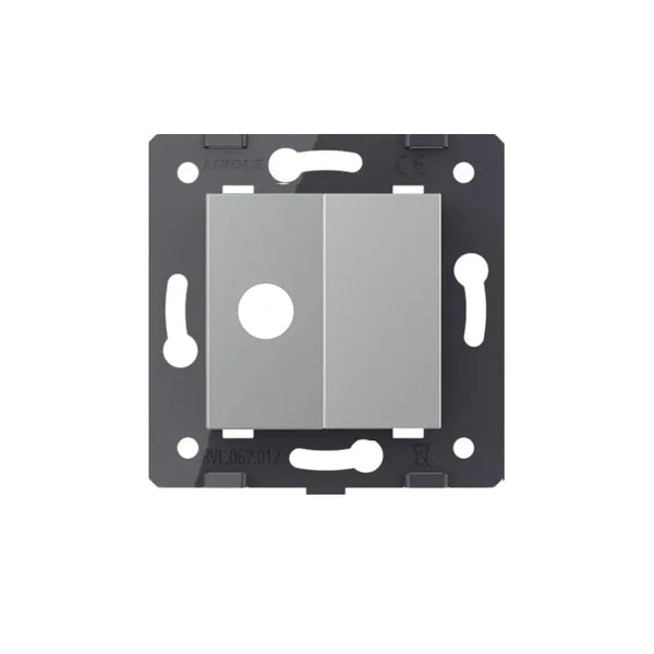 Livolo | Grijs | SR | Kabeldoorvoer | Blindplaat Livolo Nederland B.V.