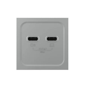 Livolo | Grijs | SR | Module | Dubbele USB-C oplader 65W Livolo Nederland B.V.