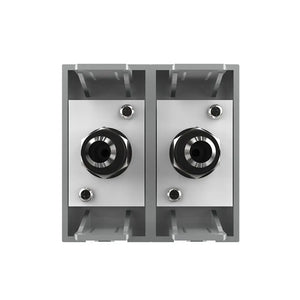 Grijze Livolo dubbele satelliet aansluiting voor design multimedia schakelmateriaal