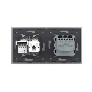 Livolo | Grijs | SR+SR | Wandcontactdoos | Netwerk | Telefoon Livolo Nederland B.V.