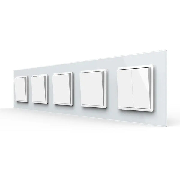 Livolo | Wit | 1+1+1+1+2 | Aan/Uit | Wipschakelaar Livolo Nederland B.V.