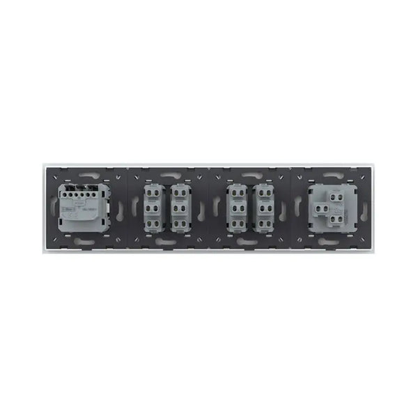 Livolo | Wit | 1+2+2+SR | Aan/Uit | Wipschakelaar met wandcontactdoos Livolo Nederland B.V.