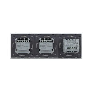 Livolo | Wit | 1+SR+SR | Dimmer | Schakelaar met dubbele wandcontactdoos Livolo Nederland B.V.