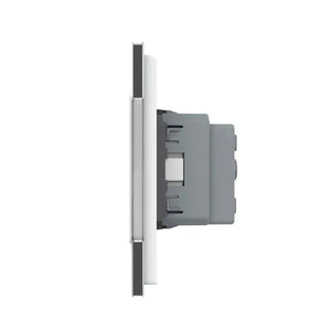 Livolo | Wit | 1+SR+SR | Dimmer | Wisselschakelaar met dubbele wandcontactdoos Livolo Nederland B.V.