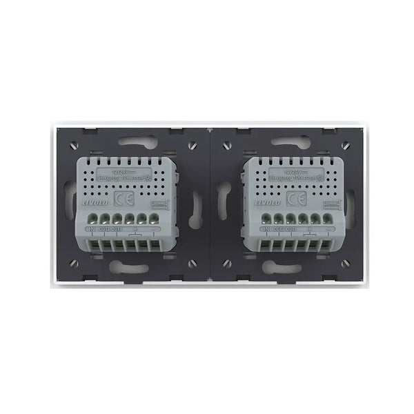 Livolo | Wit | 2+2 | Puls | 12 of 24V DC | Schakelaar Livolo Nederland B.V.