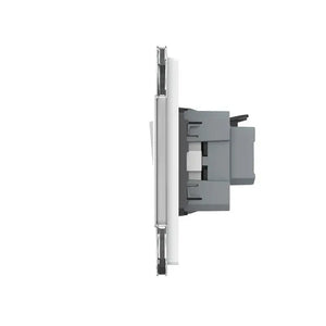 Livolo | Wit | 2+SR | Aan/Uit | Wissel | Wipschakelaar met wandcontactdoos Livolo Nederland B.V.