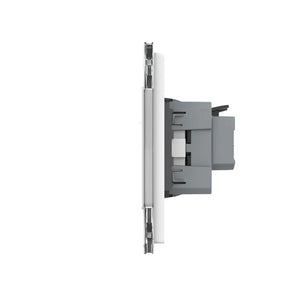 Livolo | Wit | 2+SR+SR | Puls | Wipschakelaar met dubbele wandcontactdoos Livolo Nederland B.V.