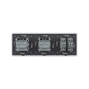 Livolo | Wit | 2+SR+SR | Puls | Wipschakelaar met dubbele wandcontactdoos Livolo Nederland B.V.