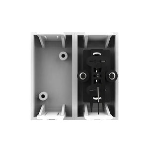 Witte Livolo tulp audio aansluiting met blindmodule voor design multimedia schakelmateriaal