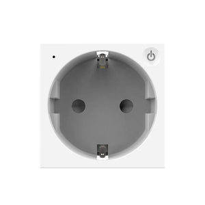 Witte Livolo Smart Home SR wandcontactdoos module voor glazen afdekraam