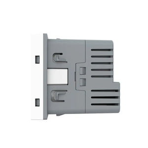 Witte Livolo SR stopcontactmodule met USB-C laadfunctie