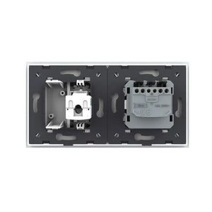 Livolo | Wit | SR+SR | Wandcontactdoos | Netwerk | Blindplaat Livolo Nederland B.V.