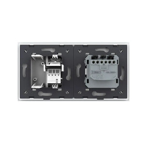 Livolo | Wit | SR+SR | Wandcontactdoos | Telefoon | Blindplaat Livolo Nederland B.V.