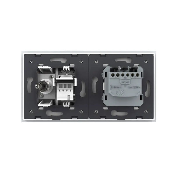 Livolo | Wit | SR+SR | Wandcontactdoos | Telefoon | TV Livolo Nederland B.V.