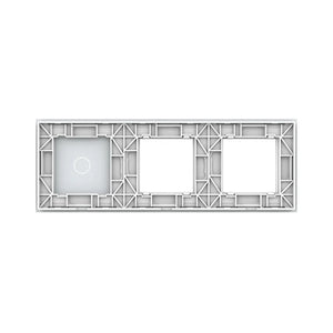Livolo | Wit | SR+SR+1 | Glasplaat | Combinatie Livolo Nederland B.V.