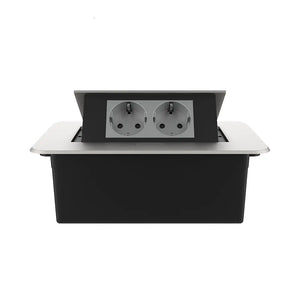 Livolo | Zilver | 2 | Pop-Up Stekkerdoos | Push | Inbouw | Stopcontacten - Grijs Livolo Nederland B.V.