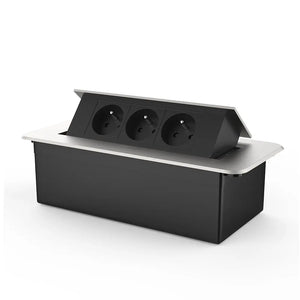 Livolo | Zilver | 3 | Pop-Up Stekkerdoos | Push | Inbouw | France | Stopcontacten - Zwart Livolo Nederland B.V.