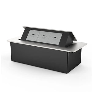 Livolo | Zilver | 3 | Pop-Up Stekkerdoos | Push | Inbouw | USB-C - Grijs Livolo Nederland B.V.