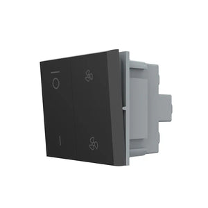 Livolo | Zwart | 1 | Module | 3-Standen | Ventilatorschakelaar Livolo Nederland B.V.