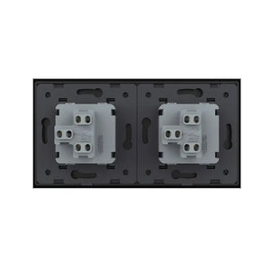 Livolo | Zwart | 1+1 | Aan/Uit | Wipschakelaar Livolo Nederland B.V.