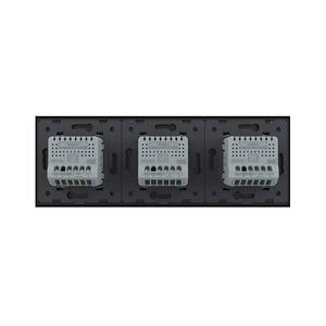 Livolo | Zwart | 1+1+1 | Puls | 12 of 24V DC | Schakelaar Livolo Nederland B.V.