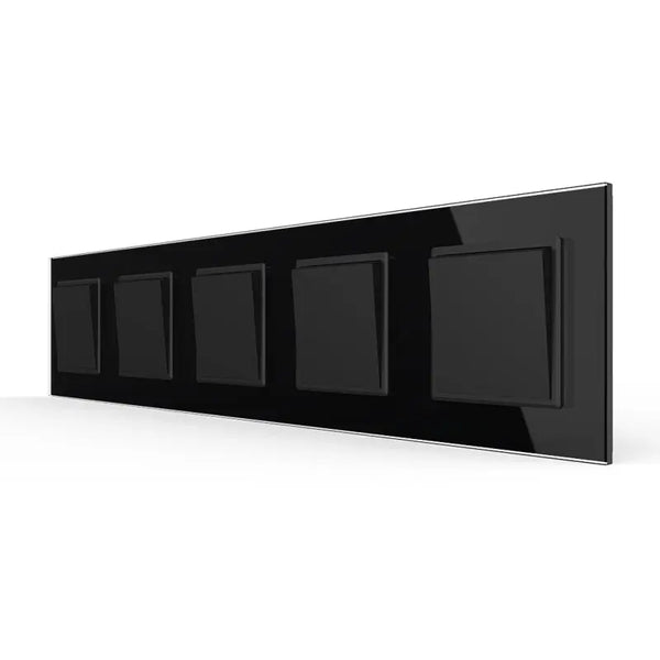 Livolo | Zwart | 1+1+1+1+1 | Aan/Uit | Wipschakelaar Livolo Nederland B.V.