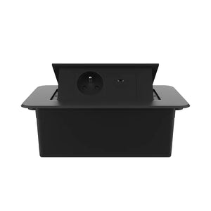 Livolo | Zwart | 2 | Pop-Up Stekkerdoos | Push | Inbouw | France | Stopcontact + USB-C - Zwart Livolo Nederland B.V.