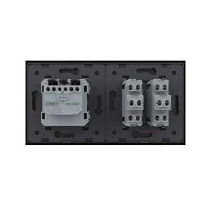 Livolo | Zwart | 2+SR | Puls | Wipschakelaar met wandcontactdoos Livolo Nederland B.V.