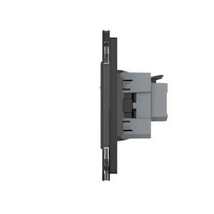 Livolo | Zwart | 2+SR+SR | Puls | Wipschakelaar met dubbele wandcontactdoos Livolo Nederland B.V.