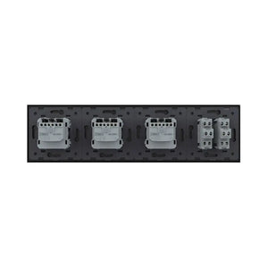 Livolo | Zwart | 2+SR+SR+SR | Aan/Uit | Wipschakelaar met drie wandcontactdozen Livolo Nederland B.V.