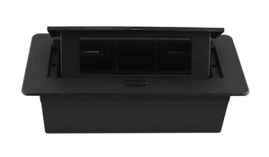 Livolo | Zwart | 3 | Pop-Up Stekkerdoos | Push | Inbouw | Stopcontact + Dubbele USB-C Oplader - Zwart Livolo Nederland B.V.